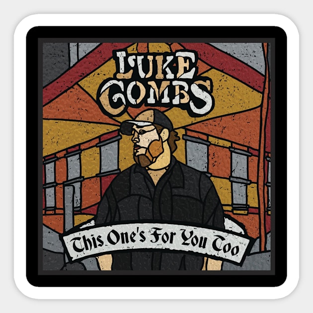 Luke Combs Sticker by Daniel Cantrell